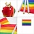 olcso Farsangi jelmezek-LMBT LMBTQ Szivárvány Zászló Gyermek Felnőttek Férfi Női Fiú Lány meleg leszbikus Pride Parade Büszkeség hónapja Egyszerű Halloween jelmezek