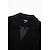 זול שמלה קז&#039;ואל-שמלת בלייזר שחורה לנשים ללא שרוולים קפלים כפתור צווארון חריץ שמלת עבודה אלגנטית למסיבה