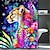 baratos Cortinas de Banho-Animal com decoração de banheiro floral 4 peças conjunto de cortina de chuveiro conjuntos de banheiro moderno decoração de banheiro com tapete de banho em formato de u e tampa de vaso sanitário e 12