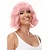Χαμηλού Κόστους Συνθετικές Trendy Περούκες-ροζ μωβ πράσινη ροζ κυματιστή περούκα bob με κτυπήματα φυσική ombre μωβ περούκα συνθετικά μαλλιά κοντές σγουρές περούκες για γυναίκες