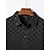 preiswerte Klassisches Poloshirt für Herren-Herren Polo Textur Geschäft Lässig Klassisch Kurzarm Mode Einfarbig Schachbrett Knöpfe Sommer Frühling Normale Passform Hellblau Schwarz Marinenblau Polo