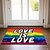 abordables Tapis et tapis et tapis-Juin Mois de la Fierté Mois de la Fierté Gay LGBTQ LGBT Paillasson Arc-en-ciel Antidérapant Tapis Imperméable Tapis Intérieur Extérieur Décor de Chambre Tapis de Salle de Bain Tapis d&#039;Entrée