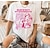 cheap Pride Shirts-Couple T-shirt Letter 2pcs Women&#039;s T shirt Tee Crew Neck Pink Daily Weekend Short Sleeve Print LGBT Pride Lesbian