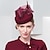 Χαμηλού Κόστους Καπέλα για Πάρτι-καπέλα καπέλα 100% μαλλί Fedora καπέλο καπέλο γάμου κοκτέιλ βρετανικού γάμου με καθαρό χρώμα κάλυμμα κεφαλής από τούλι