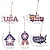 cheap Event &amp; Party Supplies-Independence Day Decorations: American Holiday Wooden Hanging Ornaments - Perfect for Celebrating USA National Holidays and Memorial Days