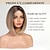 cheap Synthetic Trendy Wigs-Bob Wig Lace Front Short Bob Wig Heat-Resistant Fiber Perfectly Matches 12 Inches Copper Brown Brown Light Blonde Light Blonde Black Blonde