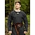 billiga Medeltida-Medeltida kostymer Renässans Steampunk 1600-talet Cosplay-kostym Midjeskärp Krigare Viking Celtic Knight Ranger Alven Herr Dam Maskerad Prestanda Scen LARP Skärp