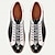 abordables Zapatillas de hombre-Hombre Zapatillas de deporte Zapatillas de vestir Cuero Piel de vaca italiana de plena flor Antideslizante Cordones Negro