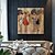 abordables Peintures portraits-Peinture à l&#039;huile faite à la main sur toile, art mural, décoration moderne abstraite, figure de rue, mode femme pour la décoration intérieure, peinture roulée sans cadre, non étirée