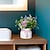 tanie Sztuczne kwiaty i wazony-sztuczny kwiat realistyczna mini lawenda i kulisty amarantus rośliny doniczkowe - realistyczny wystrój domu lub biura
