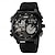 abordables Relojes digitales-SKMEI Hombre Reloj Digital Deportes Moda Reloj Casual Reloj de Muñeca Luminoso Cronómetro Despertador cuenta regresiva Gel de Sílice Reloj