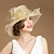 abordables Sombreros de fiesta-Sombreros, sombreros, organza, sombrero de cubo de seda helada, sombrero flexible, sombrero para el sol, fiesta de té de boda, elegante boda con tocado floral