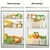 Недорогие Хранение на кухне-6 контейнеров для хранения в холодильнике, портативный прозрачный ящик для хранения продуктов, большой ящик для хранения продуктов для сортировки продуктов, для боковой двери и прилавка холодильника,