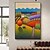 رخيصةأون لوحات فن ستل لايف-لوحة زيتية لمناظر طبيعية مرسومة يدويًا، ديكور حائط تجريدي، ألوان زيتية سميكة على القماش لتزيين غرفة المعيشة (بدون إطار)