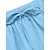 preiswerte Leinenhose-Herren Leinenhose Hose Hosen Sommerhosen Vordertasche Falten Gerade geschnitten Glatt Komfort Atmungsaktiv In voller Länge Casual Täglich Festtage Modisch Basic Weiß Blau