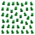 abordables Statues-50 pcs mini grenouilles décoration de jardin mini grenouille en résine, petites figurines de grenouille verte, grenouilles en plastique animaux miniatures décoration de maison décoration de jardin
