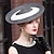 זול כובע מסיבות-סרטי ראש כובעים כיסוי ראש סיבי באולר / כובע קש כובע קש כובע שמש כובע שמש חתונה מסיבת תה חתונה אלגנטית עם פס כיסוי ראש