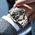 levne Mechanické hodinky-OLEVS Muži mechanické hodinky Venkovní Módní Hodinky na běžné nošení Wristwatch Automatické natahování Zobrazení fáze měsíce Svítící Kalendář Ocel Hodinky