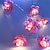 economico Strisce LED-1 set luci decorative a stringa led 1.5m 10led / 3m 20led luci a forma di fiore con cinturino luci leggiadramente fiori luci a stringa lanterna in plastica led puntelli romantici per la casa luce