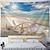 Χαμηλού Κόστους ταπετσαρία τοπίου-ηλιοτρόπιο παραλία κρεμαστή ταπετσαρία τοίχου τέχνη μεγάλη ταπετσαρία τοιχογραφία διακόσμηση φωτογραφία σκηνικό κουβέρτα κουρτίνα σπίτι υπνοδωμάτιο διακόσμηση σαλονιού