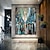 halpa Abstraktit taulut-käsintehty öljymaalaus kankaalle seinätaidekoriste moderni abstrakti arkkitehtuuri kodin sisustukseen rullattu kehyksetön venyttämätön maalaus