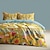 cheap Duvet Cover Sets-Cartoon Summer Flowers Animals Thickened Brushed Fabric Double Bed Duvet Cover Cozy Flower Bed Set 2-piece Set 3-piece Set Light and Soft Short Plush