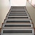 お買い得  踏板敷物-階段の縁取り、滑り止めカーペットマット 30 インチ x 8 インチ (76 x 20 cm) 屋内階段ランナー、木製階段用ラグ、ご家族用の階段ラグ