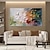 levne Abstraktní malby-olejomalba ručně barevná texturovaná květina malba stromů ručně malovaná nástěnné umění 3d abstraktní květinová malba na plátně boho domácí dekorace do obývacího pokoje zářivé vlastní plátno trendy