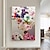 levne Květinové či botanické obrazy-duhová barevná 100% ručně vyráběná olejomalba na plátně výrazná barevná malba na plátně abstraktní obývací pokoj domácí dekorace na zeď jako nejlepší dárek (bez rámu)