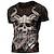 billige Cosplay til hverdagen, hettegensere og t-skjorter-Viking tatovering T-skjorte Trykt mønster 3D Graphic Til Herre Voksne Halloween Karneval Maskerade 3D-utskrift Fritid / hverdag