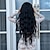 cheap Synthetic Lace Wigs-Synthetic Lace Wig Curly Style 28 inch Black Middle Part 13x1 Lace Front Wig Women&#039;s Wig Black