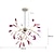 voordelige Spoetnik-ontwerp-kroonluchter plafondlamp 16/20 koppen warm licht 60/78cm takvormig gegalvaniseerd ijzer nordic vuurvlieg agaat kunststijl restaurant slaapkamer 110-240v