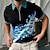 Недорогие Рубашка-поло на молнии-3D-печати Муж. На каждый день 3D С принтом Футболка-поло Поло на молнии на открытом воздухе Для улицы На каждый день Рубашка-поло из пике С короткими рукавами Отложной Молния Футболки поло