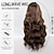 Χαμηλού Κόστους Συνθετικές Περούκες Δαντέλα-Συνθετική περούκα δαντέλλα Κυματιστό Στυλ 26 inch Πολύχρωμο Μέσο μέρος Σχήμα U Περούκα Γυναικεία Περούκα Καφέ / Άσπρο
