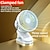 abordables Ventilateurs-Ventilateur à pince portable, chargement usb, mini, silencieux, pour bureau d&#039;été, vent
