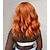 cheap Synthetic Trendy Wigs-Synthetic Wig Uniforms Career Costumes Princess Curly Wavy Middle Part With Bangs Machine Made Wig 14 inch Orange Synthetic Hair Women&#039;s Cosplay Party Fashion Orange