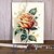 cheap Painting, Drawing &amp; Art Supplies-1pc Paint By Numbers For Adults Rose DIY Digital Oil Painting Acrylic Paint Leisurely Painting Kits Canvas Wall Art Colorful Rose Bedroom Wall Decor 16 * 20 Inch