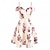 Χαμηλού Κόστους Ιστορικές &amp; Vintage Στολές-Ρετρό / Βίντατζ Δεκαετία του 1950 Ροκμπίλι Swing φόρεμα Φόρεμα Flare Γυναικεία Φλοράλ Γραμμή Α Μασκάρεμα Πάρτι Τσαγιού Καθημερινά Φόρεμα