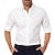 abordables Camisas de vestir para hombres-Hombre Camisa Camisa para Vestido Abotonar la camisa Negro Blanco Rosa Manga Larga Plano Diseño Primavera &amp; Otoño Boda Fiesta Ropa