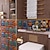 رخيصةأون ملصقات الحائط-24 قطعة من ملصقات الحائط المصنوعة من مادة سميكة ذاتية اللصق وقابلة للتقشير واللصق، ورق حائط ذاتي اللصق مناسب للخزائن والطاولات والكراسي وحمامات المطبخ، مقاوم للماء وسهل الاستخدام والزيوت