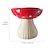 cheap Statues-Mushroom-Shaped High-Footed Bowl and Tray Set: Hand-Painted Resin Tabletop Decor and Organizer, Adding Whimsical Charm to Your Space