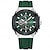 tanie Zegarki kwarcowe-Curren modny sportowy wielofunkcyjny chronograf kwarcowy z silikonowym paskiem kreatywna tarcza świecące wskazówki zegarka 8462