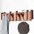 abordables Décorations murales-Cintre mural en bois massif, créatif, clé de piano, crochet pour vêtements, porte d&#039;entrée sans poinçon, crochet pour manteau