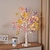 billige Dekorative lys-led sølv birk farverigt sommerfugletræ lys 24leds usb / batteridrevet juleferiehus dekoration desktop ornament