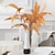 baratos Flores Artificiais &amp; Vasos-conjunto de 2 ramos de trombeta de anjo artificial: folhagem falsa realista para uma decoração elegante e encantadora