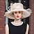 preiswerte Faszinator-Fascinator-Hüte aus Organza-Eis-Seide, Schlapphut, Sonnenhut, Hochzeits-Teeparty, elegante Hochzeit mit Feder-Bowknot-Kopfbedeckung