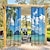 tanie Odcienie na zewnątrz-patio zasłony zewnętrzne 2 panele przelotka top wodoodporne zewnętrzne zaciemniające uv zasłony przeciwsłoneczne zasłony na ganek pergola gezebo cabana pokój słoneczny taras