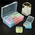 billiga Förvaring-12st liten fyrkantig förvaringsbox set - avtagbar, genomskinlig tablettbox för smycken och hantverk