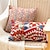 cheap Textured Throw Pillows-1 pcs Polyester Pillow Cover, Color Block Square Traditional Classic
