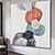 billige Abstrakte malerier-oliemaleri håndlavet håndmalet vægkunst abstrakt moderne tunge olier turkis gylden boligindretning strakt ramme klar til at hænge
